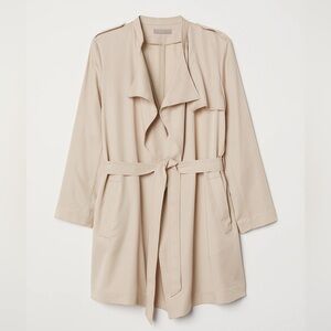 NWOT H&M Short Lyocell Trenchcoat